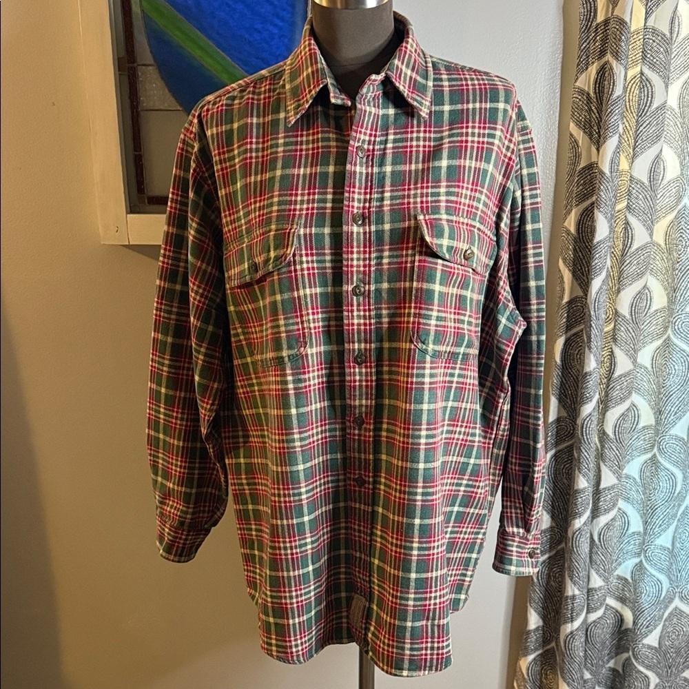 Abercrombie & Fitch Vintage 90s “The Big Shirt” Plaid Cotton Button Down SZ M